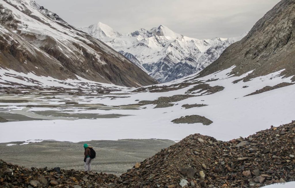 Near Baspa glacier snout [Lamkhaga pass expedition 2015]