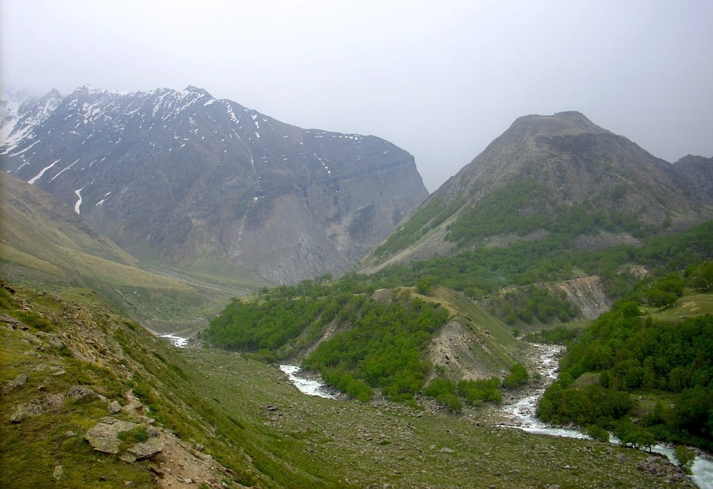 Zupika Gad stream coming from Borasu pass joining Baspa river near Chitkul