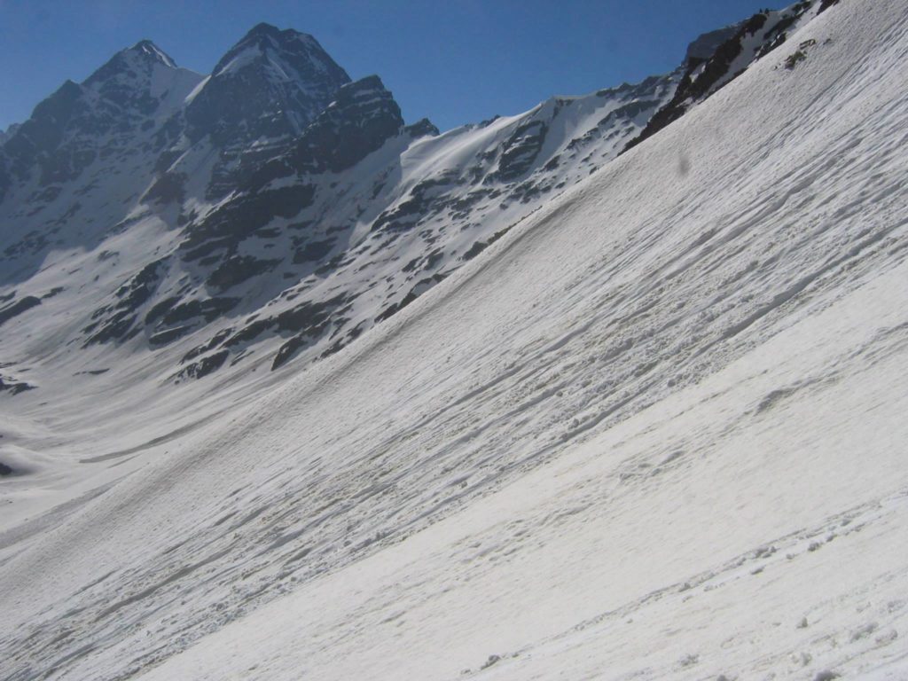 The slope - Charang-La pass  