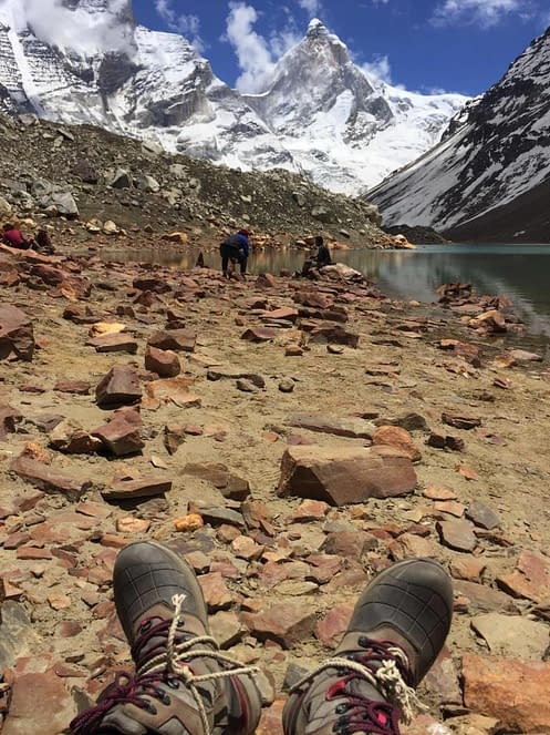 The day my shoes broke near Kedar Tal.[Three passes trek : Audens-Mayali-Patangini Dhar]