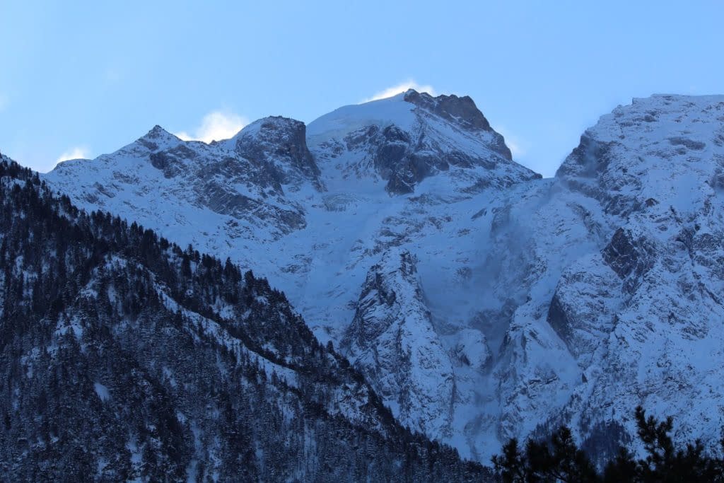 Unnamed snowy peak on Kinner-Kailash mountain range