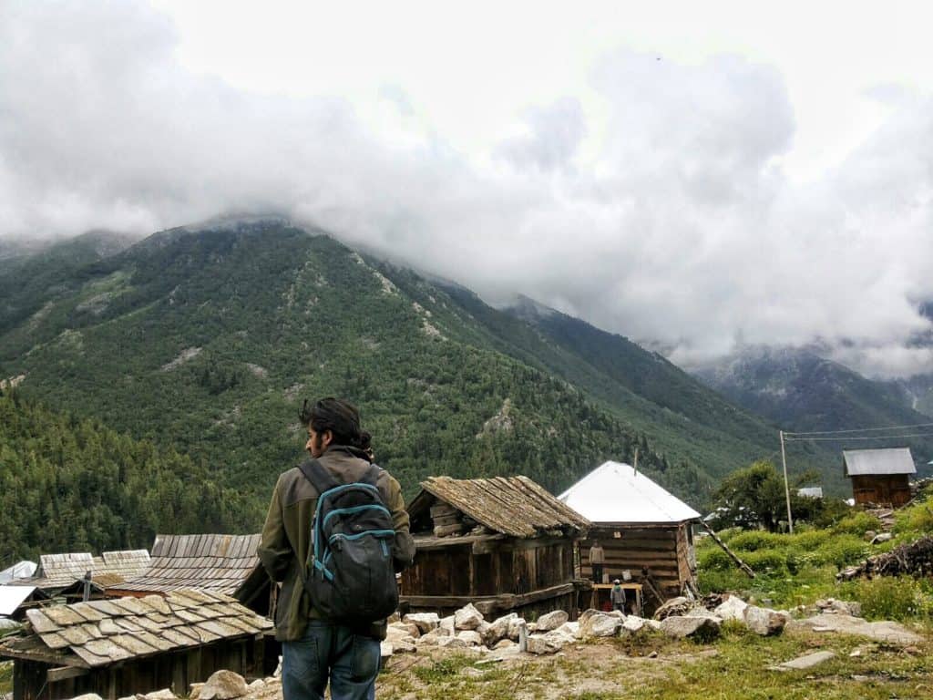 Monsoon in Baspa valley, Chikul in August month