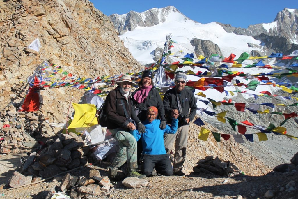 Top of the pass , Charang -La . Kinner Kailash Parikrama trek