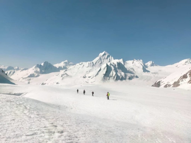 panoramic view of Khatling glacier
