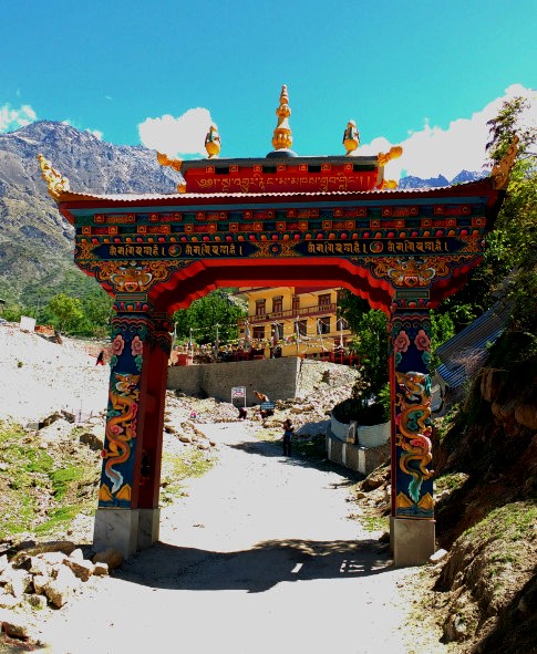Sangla Buddhist Monastery gate