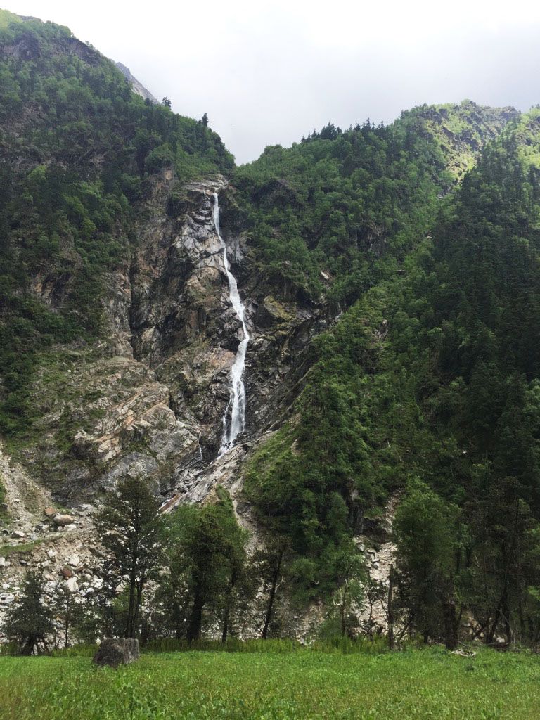 Waterfalls in the Bhilangana valley
