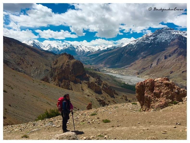 Hiking to Dhankar village and leaving the confluence behind