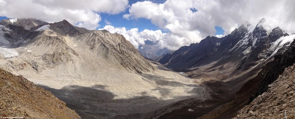 Chitkul to Charang pass panorama