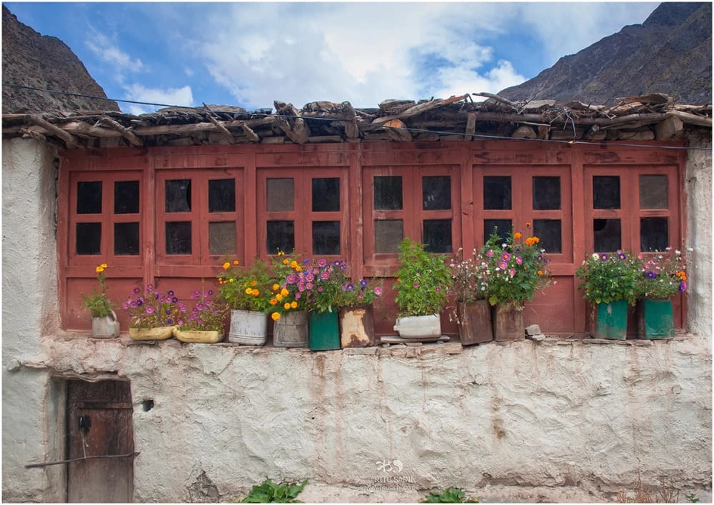 Charang monastery windows