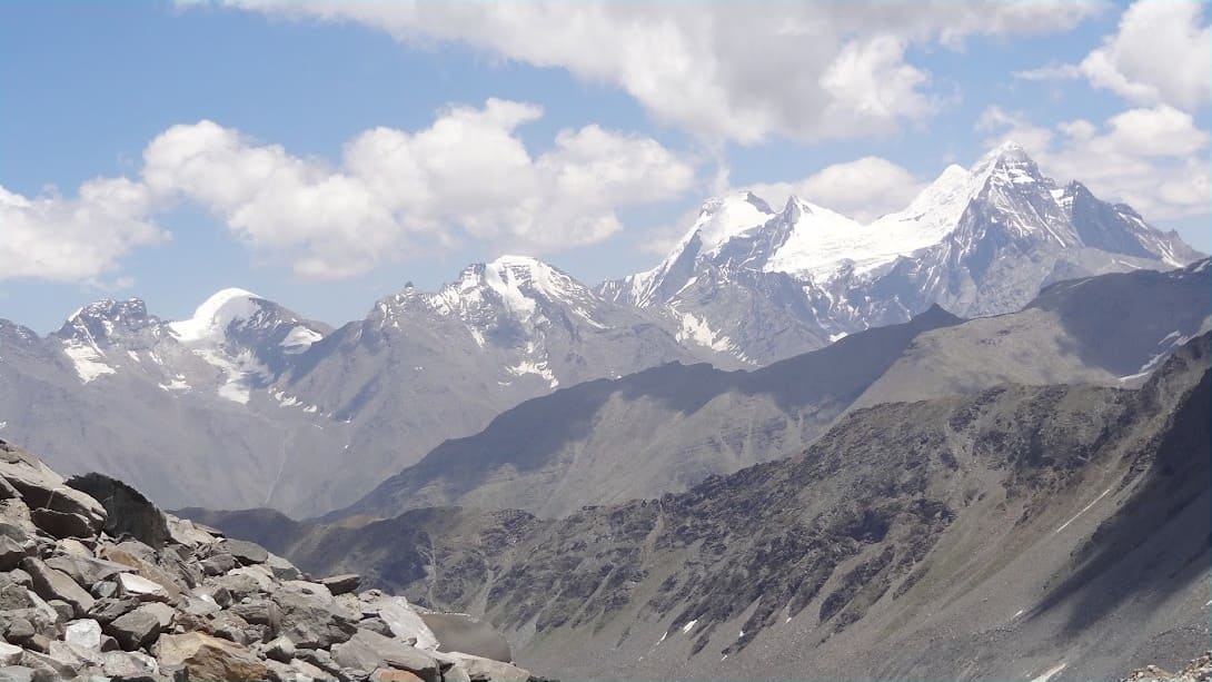 Mountains of Kinnaur-Garhwal Himalayan range