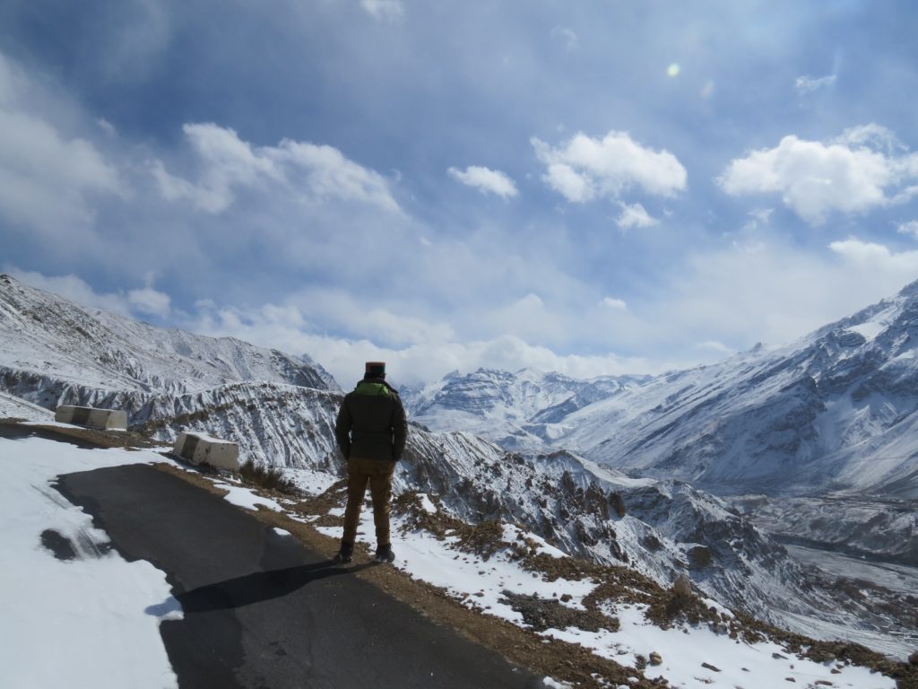 Contemplating the valley | Spiti Snow leopard trail